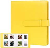 📷 256 pockets photo album for fujifilm instax mini liplay, 11, 90, 70, 50s, 26, 25, 9, 8s, 8, 7s instant cameras/mini link printers, polaroid snap, snaptouch, pic-300, z2300, mint, zip instant camera printers (yellow) logo