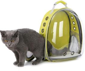 img 2 attached to 🚀 JEBBLAS Astronaut Pet Carrier: Innovative Space Capsule Backpack for Traveling with Cats, Dogs, and Puppies - Breathable and Secure