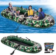 eprosmin inflatable 9ft kayak boat for adults - 4 person fishing camouflage raft - suitable for ocean, sea, and lake activities logo