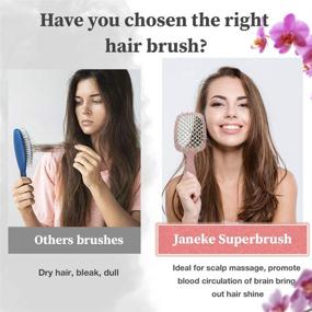 img 2 attached to Janeke Superbrush Detangler Anti Static Hairbrush