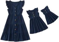 sleeveless matching outfits for daughters' clothing by iffei logo