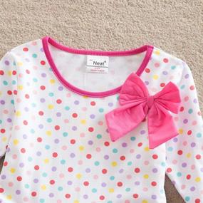 img 1 attached to JUXINSU Girls' 🌸 Cotton Flower Cartoon Toddler Clothing