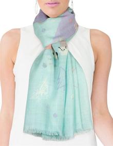 img 1 attached to 🧣 Dahlia Women's Merino Pashmina Scarf - Trendy Women's Accessories for All Seasons