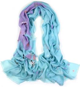 img 4 attached to 🧣 Dahlia Women's Merino Pashmina Scarf - Trendy Women's Accessories for All Seasons