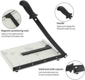 img 3 attached to 📎 ZEQUAN A4 Stack Paper Cutter: 12” Cutting Length, Safety Blade Lock, 10-Sheet Capacity - Ideal for Office, Home, and School Use