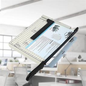 img 1 attached to 📎 ZEQUAN A4 Stack Paper Cutter: 12” Cutting Length, Safety Blade Lock, 10-Sheet Capacity - Ideal for Office, Home, and School Use