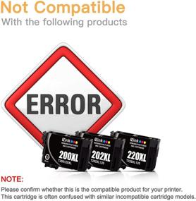 img 3 attached to 🖨️ E-Z Ink (TM) Remanufactured Ink Cartridge Set for Epson 212XL T212XL 212 XL T212 - Compatible with XP-4100 XP-4105 WF-2830 WF-2850 Printers (1 Black, 1 Cyan, 1 Magenta, 1 Yellow, 4 Pack)