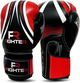 img 4 attached to 🥊 FR Fighter Boxing Gloves: The Ultimate Gear for MMA Training, Punching Bag, Kickboxing, and Muay Thai - Unisex Adults