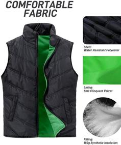 img 2 attached to SUNDAY ROSE Quilted Sleeveless Gilet: Women's Black Clothing for Coats, Jackets & Vests