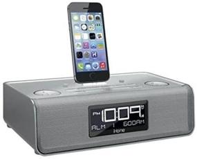 img 3 attached to iHome iDL95 Серебряный док-станция на молнии с радиочасами с USB-зарядкой/воспроизведением для iPad/iPod, iPhone 5/5S, 6/6Plus, 7/7Plus, iPad Air и iPad Mini