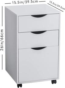 img 2 attached to Cabinet Drawers Storage Lockable Casters