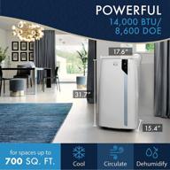 🐧 delonghi penguino pacex390uvcare-6al wh 14000 btu portable air conditioner with dehumidifier, fan, and uv-carelight (white) logo