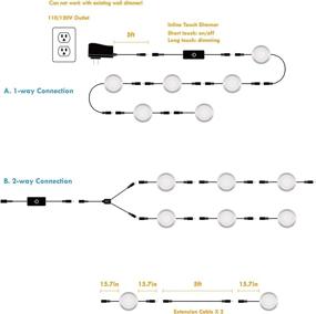 img 3 attached to 🔆 Lvyinyin Under Cabinet Lighting: Touch Dimmable LED Puck Lights Kit - Linkable 6 Lights for Kitchen Counter Closet - Warm White