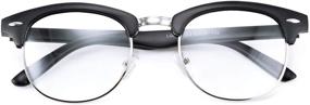 img 2 attached to Blocking Glasses Rimless Computer Eyeglasses Computer Accessories & Peripherals
