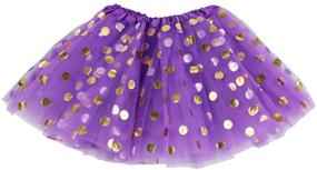 img 4 attached to 👗 Jastore Girls Glitter Ballet Triple Skirts & Skorts - Girls' Clothing