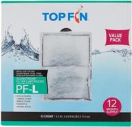 🐠 top fin silenstream pf-l refill for power filters pf20, pf30, pf40, and pf75 - 6.5in x 4.5in (12 count) - 1 year supply logo