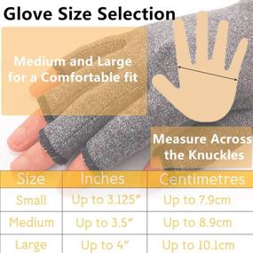 img 1 attached to 🧤 2 Pairs Arthritis Compression Gloves for Men and Women - Relieve Arthritis, Rheumatoid & Osteoarthritis Pain, Carpal Tunnel Compression Gloves, Anti-Slip Glue Dot Work Gloves