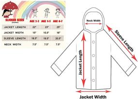 img 1 attached to 👦 Puddle Play Slicker Outerwear Designs for Boys' Apparel