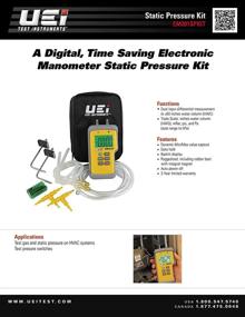 img 2 attached to 🔬 Enhance Static Pressure Testing with UEi Test Instruments Em201Spkit!