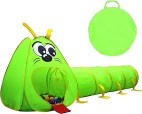 img 4 attached to 🐛 Kiddey 2-Piece Tunnel Combo: Caterpillar Design