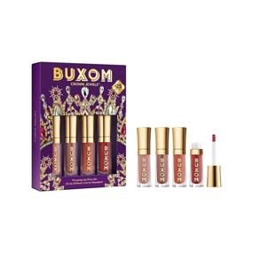 img 4 attached to 💋 Buxom CROWN JEWELS Plumping Lip Gloss Set | 0.28 fl. oz. | Enhance Your Pout