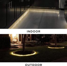 img 1 attached to UltraPro Escape LED Rope Lights, Warm White 3000K, Indoor/Outdoor, 16ft, Linkable, Ideal for Deck, Garden, Patio, Landscape Lighting, Camping, Bedroom Décor, Waterproof, String Lights, 54503