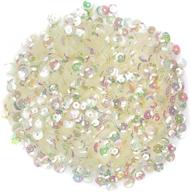 💎 cousin diy 5mm clear ab sequins 1600pc: sparkling embellishments for stunning crafts! logo