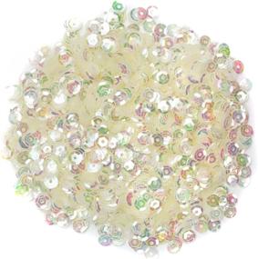 img 2 attached to 💎 Cousin DIY 5mm Clear AB Sequins 1600pc: Sparkling Embellishments for Stunning Crafts!