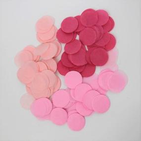 img 1 attached to Pink Paper Confetti for Wedding Table Scatter, Gender Reveal, Baby Shower, Birthday Party Decoration - 2800 Pieces by Mybbshower