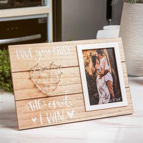 img 2 attached to Love You Most. The End. I Win. - Romantic Couple Gift for Anniversary, Birthday - Couples, Husband, Wife, or Fiance Romantic Love Picture Frame Gifts - 4x6 Inches Cute Photo