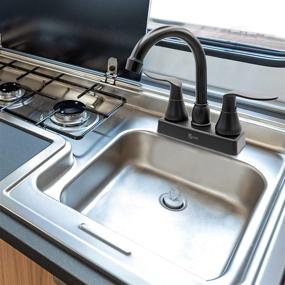 img 2 attached to 🚐 Enhance Your RV with the Dura Faucet (DF-PB155LH-MB) Swivel Bar Faucet - Matte Black Elegance!