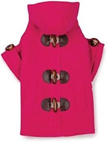 img 3 attached to 🐶 X-Small 10-Inch Raspberry Corduroy Toggle Dog Coat, Polyester/Cotton Blend - East Side Collection