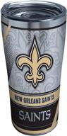 tervis triple walled nfl new orleans saints insulated tumbler cup: 20oz stainless steel, keeps drinks cold & hot logo