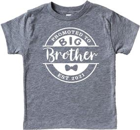 img 2 attached to 👕 Stylish Promoted Brother Sibling Announcement T-Shirts for Boys' Clothing