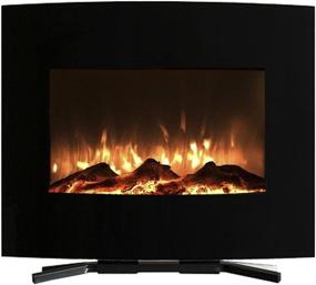 img 2 attached to Northwest 80 455S Curved Black Fireplace
