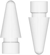 🖊️ titacute apple pencil tip compatible, ipencil nibs 2 pack for ipad pen 2nd generation - stylus pencil nib replacement for apple pencil 1st gen &amp; 2nd gen - white logo