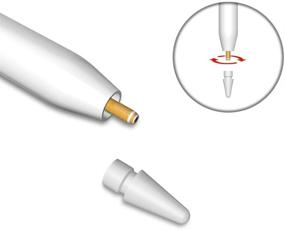 img 1 attached to 🖊️ TITACUTE Apple Pencil Tip Compatible, iPencil Nibs 2 Pack for iPad Pen 2nd Generation - Stylus Pencil Nib Replacement for Apple Pencil 1st Gen &amp; 2nd Gen - White