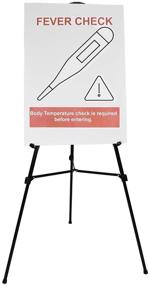 img 1 attached to 🖼️ 70-Inch Black Lightweight Aluminum Telescoping Display Easel for Enhanced SEO