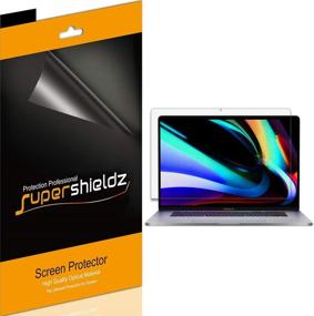 img 2 attached to 📱 Premium (3 Pack) Supershieldz Anti Glare MacBook Pro (16 inch) 2019-2021 Screen Protector - Matte Shield with Anti Fingerprint Technology