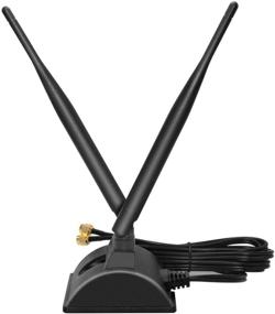 img 2 attached to 📶 Ziyituod External WiFi Antenna 6dBi | Dual Frequency 2.4G / 5.8G | Magnetic Base with RP-SMA Adapter | Extension Cable 2m | Compatible for WiFi Camera & PCIe WiFi Card (ZYT-6dBi)