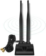 📶 ziyituod external wifi antenna 6dbi | dual frequency 2.4g / 5.8g | magnetic base with rp-sma adapter | extension cable 2m | compatible for wifi camera & pcie wifi card (zyt-6dbi) logo
