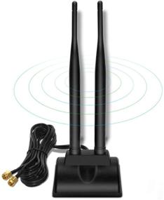 img 4 attached to 📶 Ziyituod External WiFi Antenna 6dBi | Dual Frequency 2.4G / 5.8G | Magnetic Base with RP-SMA Adapter | Extension Cable 2m | Compatible for WiFi Camera & PCIe WiFi Card (ZYT-6dBi)