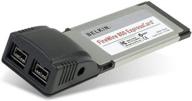 🔥 enhance your connectivity with belkin firewire 800 expresscard: 2 external ports (f5u514) логотип