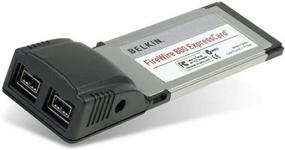 img 1 attached to 🔥 Enhance Your Connectivity with Belkin FireWire 800 ExpressCard: 2 External Ports (F5U514)