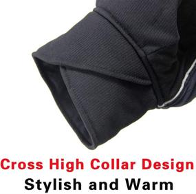 img 3 attached to 🐶 Waterproof and Warm High Collar Cross Dog Coats by JoyDaog - Ideal Puppy Jackets for Small Dogs in Cold Winter