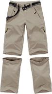 pants youth outdoor convertible trousers green xl boys' clothing ~ pants logo