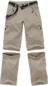 img 4 attached to Pants Youth Outdoor Convertible Trousers Green XL Boys' Clothing ~ Pants