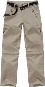 img 3 attached to Pants Youth Outdoor Convertible Trousers Green XL Boys' Clothing ~ Pants