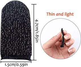 img 1 attached to ๐ฎ Enhance Gaming Performance with Newseego Mobile Game Controller Finger Sleeve Sets - 6 Pack, Black: Anti-Sweat, Breathable, Full Touch Screen Sensitive Shoot Aim Joysticks Finger Set for Knives Out/Rules of Survival