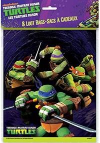 img 4 attached to 🐢 8ct Teenage Mutant Ninja Turtles Goodie Bags - Perfect for TMNT Themed Parties!